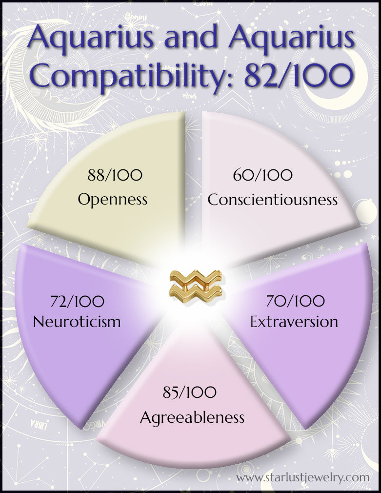 Compatibility of Aquarius and Aquarius using the Big 5 Personality Tra