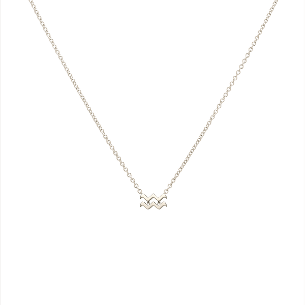 Aquarius necklace silver on sale