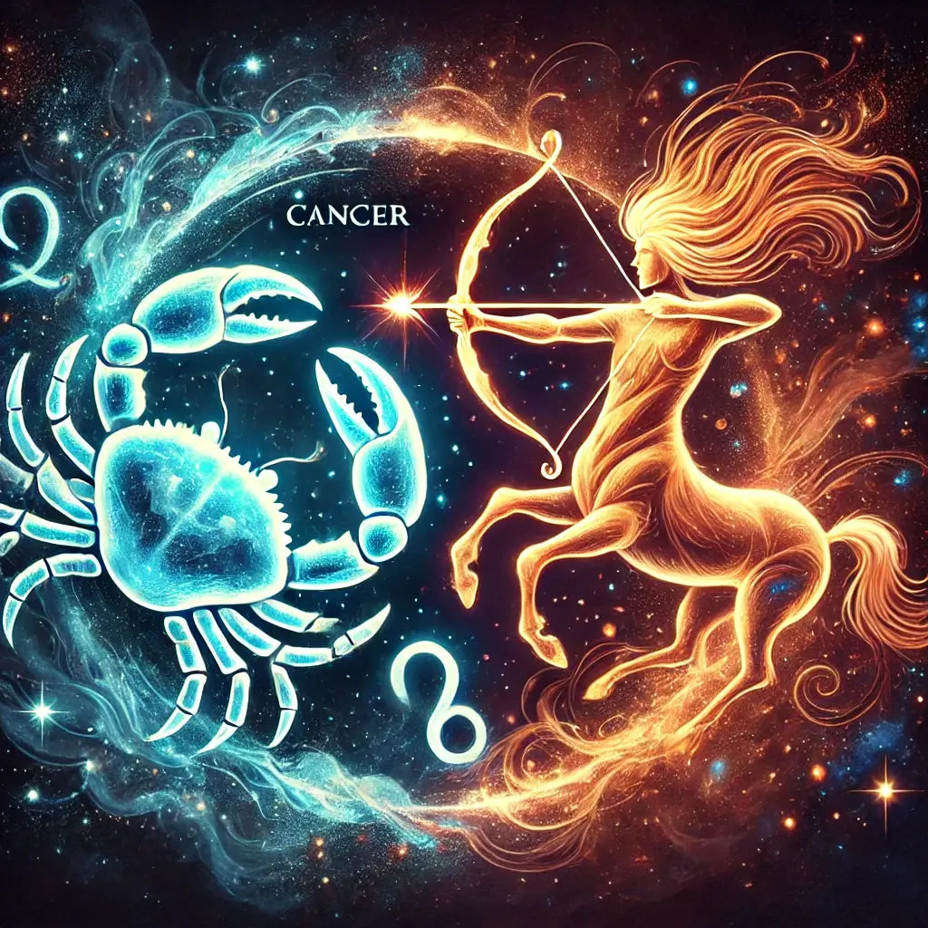 Cancer and Sagittarius