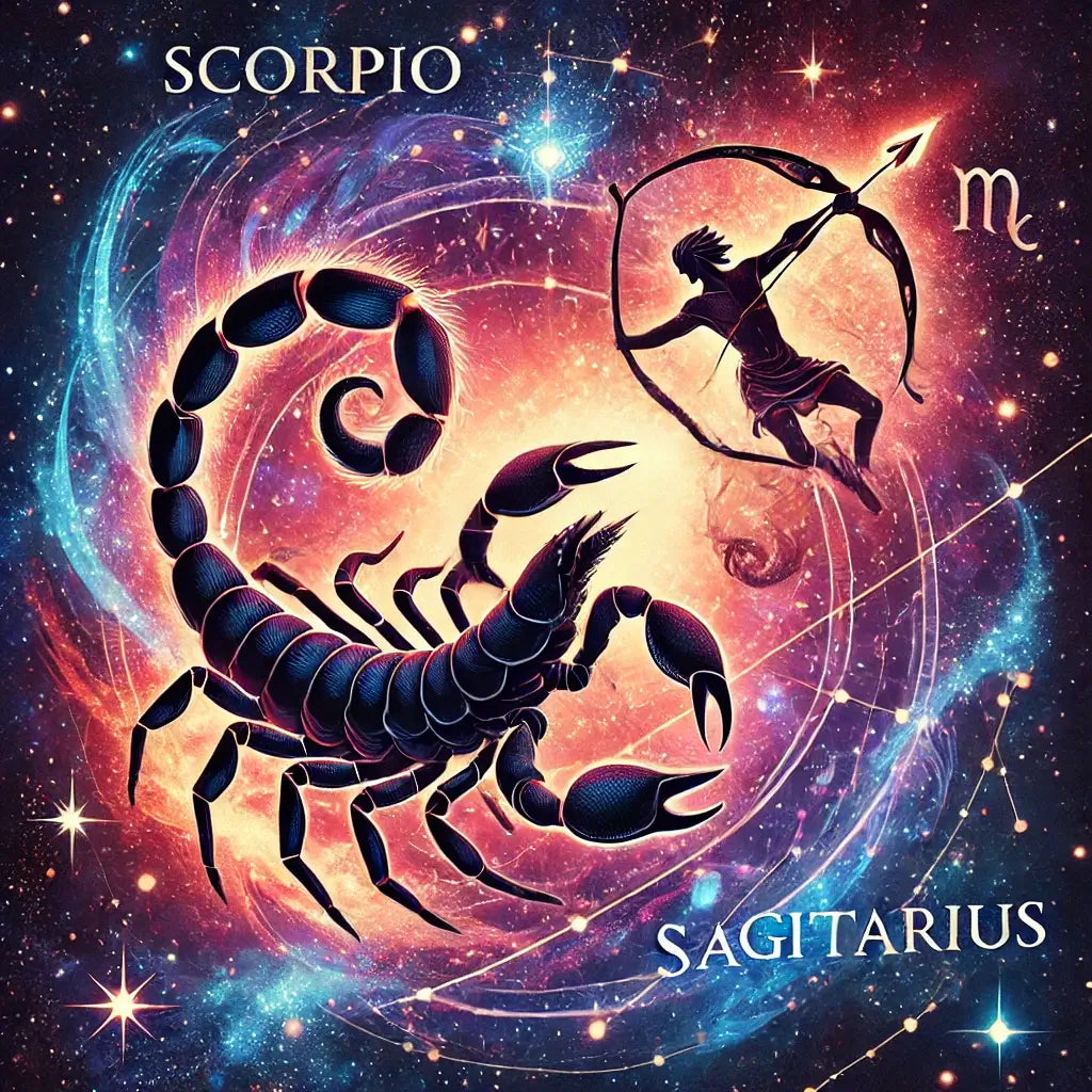 Scorpio and Sagittarius