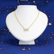 Aquarius Diamond Necklace Yellow Gold Starlust 