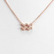 Aquarius Compatibility Necklace Rose Gold Starlust