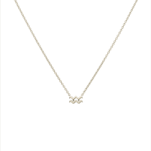 Aquarius Compatibility Necklace White Gold Starlust 