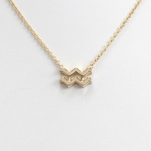Aquarius Compatibility Necklace Yellow Gold Starlust