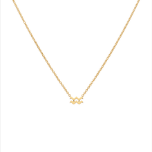 Aquarius Compatibility Necklace Yellow Gold Starlust