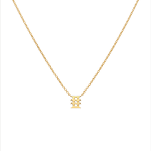 Aquarius and Gemini Compatibility Necklace Yellow Gold Starlust 