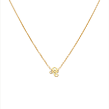 Aquarius and Leo Compatibility Necklace Yellow Gold Starlust 