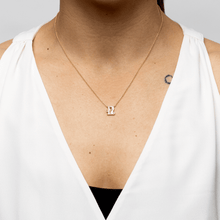 Gemini and Leo Necklace Yellow Gold Starlust