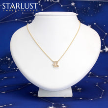 Gemini and Leo Necklace Yellow Gold Starlust