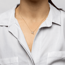 Leo and Pisces Necklace Yellow Gold Starlust