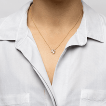 Leo and Virgo Necklace Yellow Gold Starlust