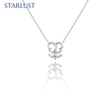 Aquarius and Aries Necklace Platinum Starlust