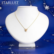 Aquarius and Aries Compatibility Necklace Yellow Gold Starlust 
