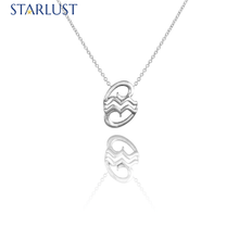 Aquarius and Cancer Necklace Platinum Starlust