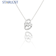 Aquarius and Cancer Necklace Sterling Silver Starlust