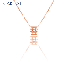 Custom 14k rose gold Aquarius and Gemini Necklace Starlust
