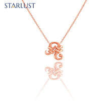 Aquarius and Leo Necklace Rose Gold Starlust
