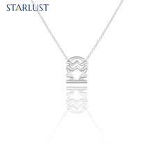 Aquarius and Libra  Sterling Silver Zodiac Necklace by Starlust