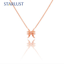 Aquarius and Pisces Necklace Rose Gold Starlust