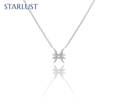 Aquarius and Pisces Compatibility Necklace Sterling Silver Starlust 