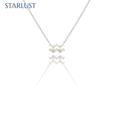 Aquarius Necklace White Gold Starlust