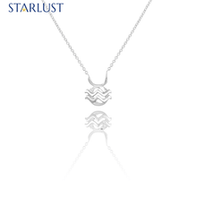 Aquarius and Taurus Necklace Sterling Silver Starlust