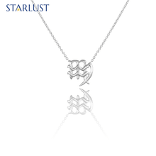 Aquarius and Virgo Necklace Platinum Starlust