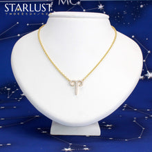 Aries Diamond Necklace Yellow Gold Starlust