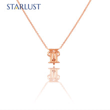 Aries and Gemini Necklace Rose Gold Starlust