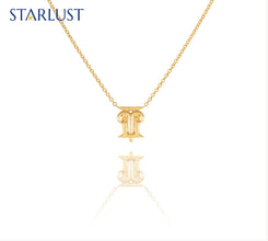Aries and Gemini Necklace Yellow Gold Starlust