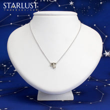 Aries and Leo Necklace White Gold Starlust