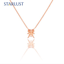 Aries and Pisces Necklace Rose Gold Starlust