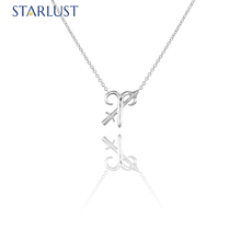 Aries and Sagittarius Necklace Platinum Starlust