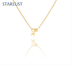 Aries and Sagittarius Necklace Yellow Gold Starlust