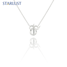 Zodiac Aries and Taurus Sterling SIlver Necklace Starlust