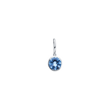 Birthstone Charm Aquamarine Sterling Silver Starlust