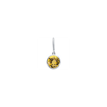 Birthstone Charm Citrine Sterling Silver Starlust