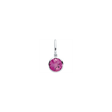 Birthstone Charm Pink Tourmaline Sterling Silver Starlust