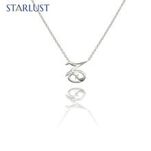Cancer and Capricorn Necklace White Gold Starlust