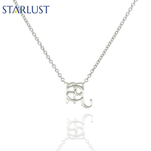 Cancer and Scorpio Necklace White Gold Starlust