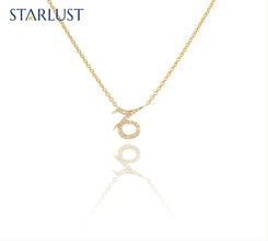 Capricorn Diamond Necklace Yellow Gold Starlust