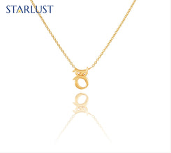 Capricorn and Taurus Necklace Yellow Gold Starlust