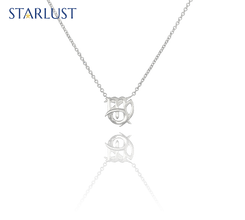 Custom sterling silver capricorn Virgo compatibility pendant Necklace, the perfect gift for astrology lovers