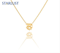 Capricorn and Virgo Necklace Yellow Gold Starlust