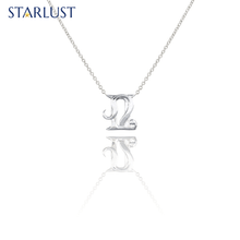 Gemini and Leo Necklace Platinum Starlust
