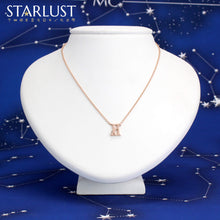 Gemini and Sagittarius Necklace Rose Gold Starlust 