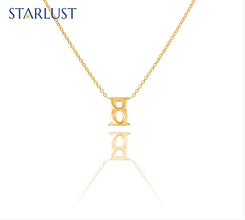Gemini and Taurus Necklace Yellow Gold Starlust 