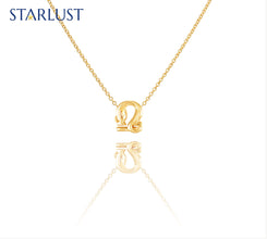 Leo and Libra Necklace Yellow Gold Starlust