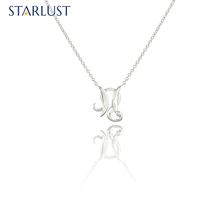 Leo and Pisces Necklace White Gold Starlust