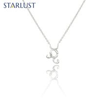 Leo and Taurus Necklace White Gold Starlust